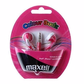 Høretelefoner - Maxell Colour Budz - Pink